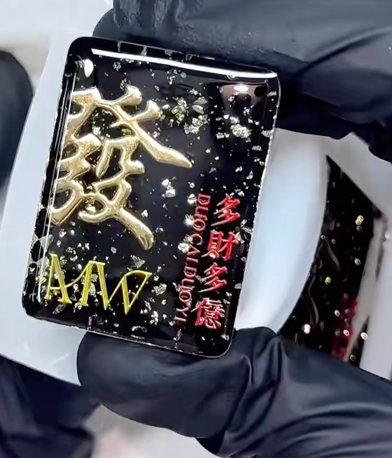 Handmade Huat Mahjong Set - Black and Gold (Pre-order)