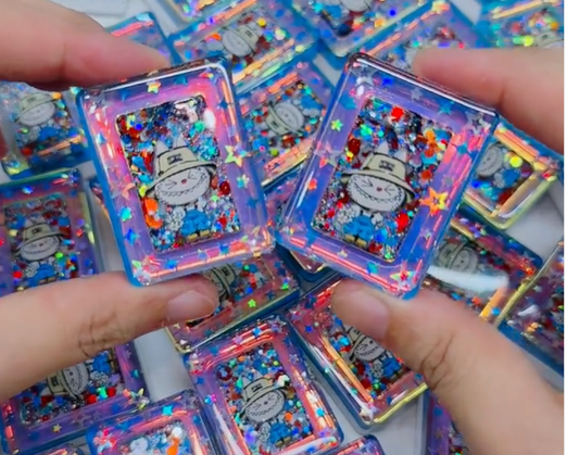 Handmade Lalabu Mahjong Set – Glitter-Filled, and Playfully Unique (Pre-order)